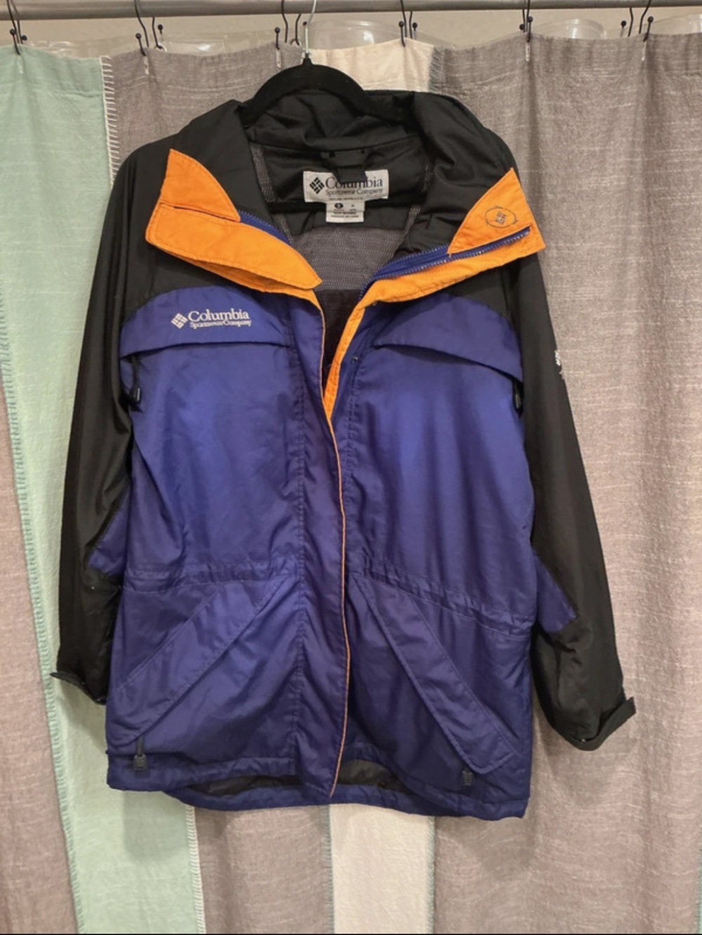 Columbia Women's Blue & Orange Ski Jacket - Waterproof Hooded Shell